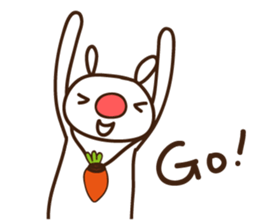 Red nose allergy Bunny sticker #6193831