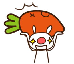 Red nose allergy Bunny sticker #6193836