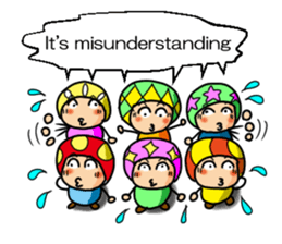 Mushroom brothers "English version" sticker #6194356