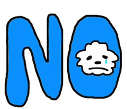 Tomboy life of Bichon Frise "mini" sticker #6194763