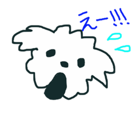 Tomboy life of Bichon Frise "mini" sticker #6194772