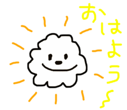 Tomboy life of Bichon Frise "mini" sticker #6194774