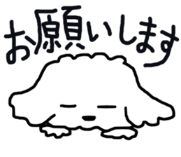 Tomboy life of Bichon Frise "mini" sticker #6194776