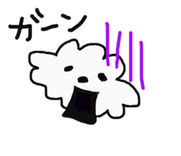 Tomboy life of Bichon Frise "mini" sticker #6194779