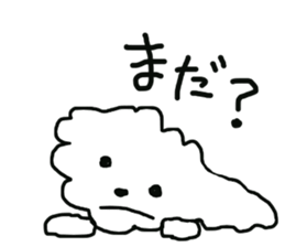 Tomboy life of Bichon Frise "mini" sticker #6194787