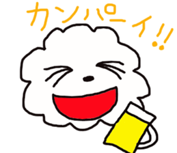 Tomboy life of Bichon Frise "mini" sticker #6194792