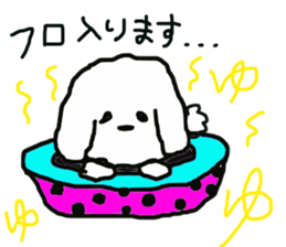 Tomboy life of Bichon Frise "mini" sticker #6194798