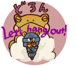 Raccoon dog Ninja ENGLISH sticker #6194842