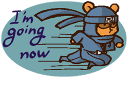 Raccoon dog Ninja ENGLISH sticker #6194850