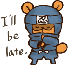 Raccoon dog Ninja ENGLISH sticker #6194851
