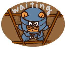 Raccoon dog Ninja ENGLISH sticker #6194853