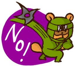 Raccoon dog Ninja ENGLISH sticker #6194854