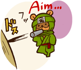 Raccoon dog Ninja ENGLISH sticker #6194860