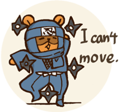 Raccoon dog Ninja ENGLISH sticker #6194863
