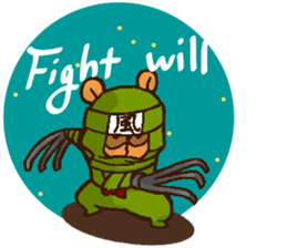 Raccoon dog Ninja ENGLISH sticker #6194865