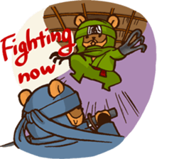 Raccoon dog Ninja ENGLISH sticker #6194866