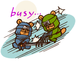 Raccoon dog Ninja ENGLISH sticker #6194867