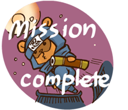 Raccoon dog Ninja ENGLISH sticker #6194870