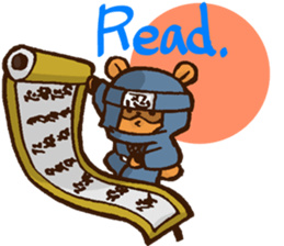 Raccoon dog Ninja ENGLISH sticker #6194871