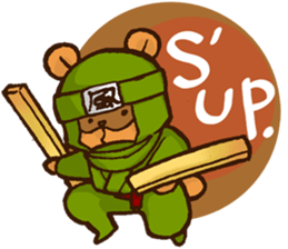 Raccoon dog Ninja ENGLISH sticker #6194872