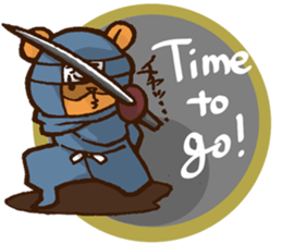 Raccoon dog Ninja ENGLISH sticker #6194875