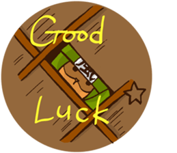 Raccoon dog Ninja ENGLISH sticker #6194878