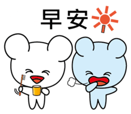 Big Face White Mouse "Shirorin" sticker #6195081