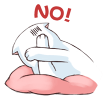 Scottish Fold-White Rabbit sticker #6195745