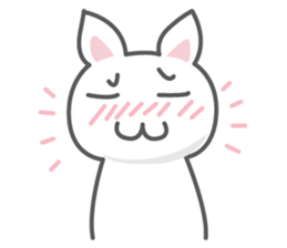 White cat (Eng.version of kai mook) sticker #6196723