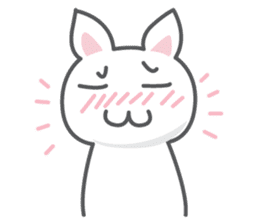 White cat (Eng.version of kai mook) sticker #6196723