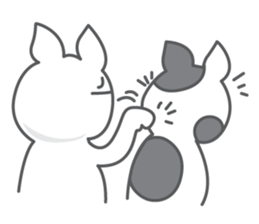 White cat (Eng.version of kai mook) sticker #6196733