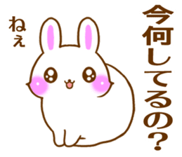 Rabbit and bear Love sticker3 sticker #6197104