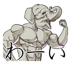 Muscular Animals sticker #6197210