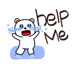 I do a white bear sticker #6197351