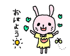 Happy-go-lucky Rabbit sticker #6197360