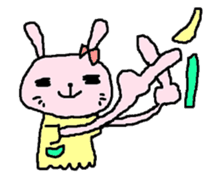 Happy-go-lucky Rabbit sticker #6197368