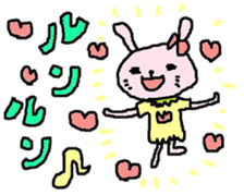 Happy-go-lucky Rabbit sticker #6197376