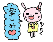 Happy-go-lucky Rabbit sticker #6197380