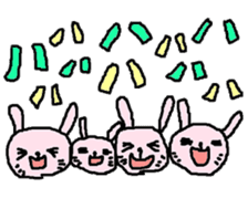 Happy-go-lucky Rabbit sticker #6197385