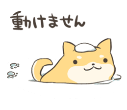 a lazy Shiba Inu sticker #6197541