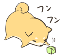 a lazy Shiba Inu sticker #6197548