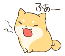 a lazy Shiba Inu sticker #6197556