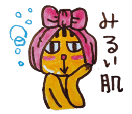 cute cat speaks Japanese local dialect 2 sticker #6197828