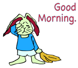 Rabbit uses slang expression. sticker #6198080