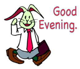 Rabbit uses slang expression. sticker #6198081