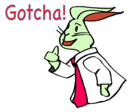 Rabbit uses slang expression. sticker #6198082