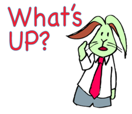 Rabbit uses slang expression. sticker #6198085