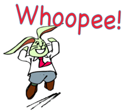 Rabbit uses slang expression. sticker #6198086