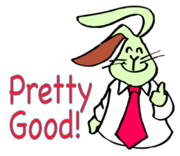 Rabbit uses slang expression. sticker #6198087