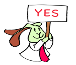 Rabbit uses slang expression. sticker #6198088